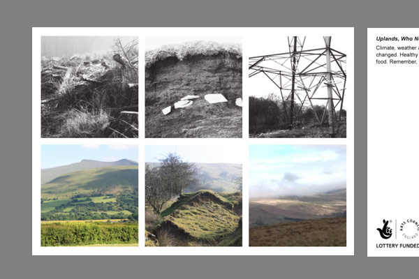 <font color=#bdbdb6 face=Verdana><strong>Post card series II - Uplands who needs them?</strong>  <br />   
      I -VI Space to Place. Series of postcards with grid reference of point of view -<em> 2009</em></font>
