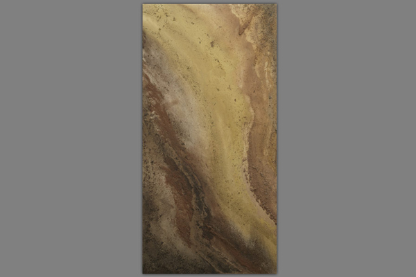 <font color=#bdbdb6 face=Verdana><strong>Walking North detail</strong><br />
The Hermitage, Pendlestone Rock, The Knolls, Worfe River. Soils on canvas used in order of collection.<br />
<em>200 x 100cm wide - 2006-07</em></font>
